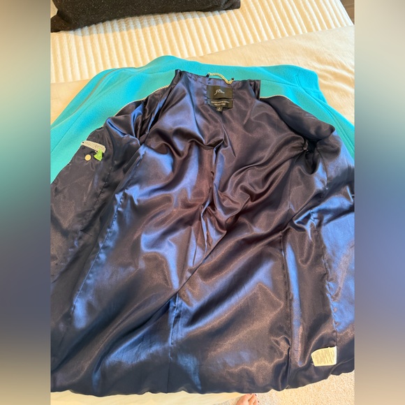 J. Crew Vibrant Blue WOOL Pea Coat - Picture 3 of 5